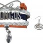 Denver Broncos Jewelry Set, Broncos Jewelry, Broncos Gift, Football Jewelry Set