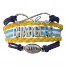 San Diego Charges Bracelet, Charges Jewelry, Charges Gift, Football Bracelet