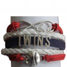 Minnesota Twins Bracelet, Twins Jewelry, Twins Gift, Baseball Bracelet