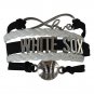 Chicago White Sox Bracelet, White Sox Jewelry, White Sox Gift, Baseball Bracelet
