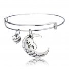 Mom Bracelet,  I Love You to the Moon and Back, Mom Jewelry, Gift for Mom