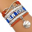 New York Knicks Bracelet- New York Knicks Jewelry, Basketball Bracelet & Gift
