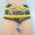Green Bay Bracelet, Green Bay Packers Jewelry & Perfect Football Bracelet