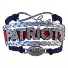 New England Patriots Bracelet - Rhinestone Patriots Jewelry & Patriots Gift