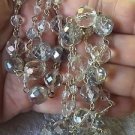 Mesmerizing Vintage 50" Long Crystals Necklace