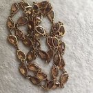 Stunning CHICO'S Long Necklace with Bezel Set Crystals