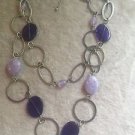 Gorgeous Lane Bryant Layered necklace with Purple Beads