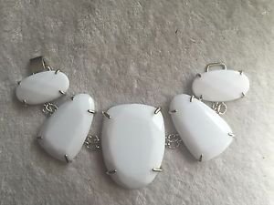 Stunning Wide White Statement Summer Bracelet