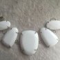 Stunning Wide White Statement Summer Bracelet