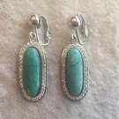 Gorgeous Chrysoprase Stainless Steel Clip Earrings