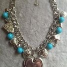 Adorable Necklace with Heart Charms
