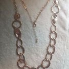Gorgeous Coppertone Hammered 30" Long Necklace