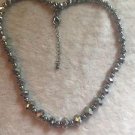 Gorgeous Silvertone Crystals Necklace