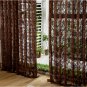 Top Quality CURTAIN DRAPES Semi Sheer Brown Jacquard