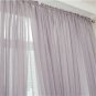 Linen Fabric CURTAINS Drapes 1 Panels Gray Rod Pocket