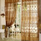European Jacquard Curtains Sheers Window Curtain Panel Home Decor