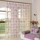 Floral Curtain Window Curtain Net Curtains 1PCS