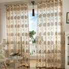 New Window Curtain Floral Jacquard Home Decoration