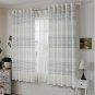 New Blackout Cotton Curtain Striped Printed Curtains 1 Panel