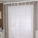 Hot Sale Trad Curtains White Flocking Window Door Curtain