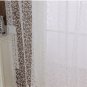 Hot Sale Trad Curtains White Flocking Window Door Curtain