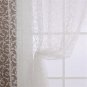 Hot Sale Trad Curtains White Flocking Window Door Curtain