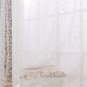 Hot Sale Trad Curtains White Flocking Window Door Curtain