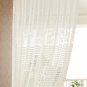 Top Quality Cotton Curtain White Jacquard Transparent Curtain