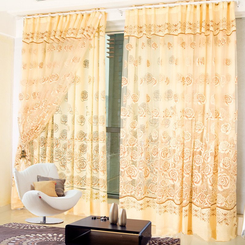Luxury Curtain Window Curtains for Living Room Elegant Home Decoration
