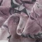 Fashionable LINEN BLEND CURTAIN Drapes Floral Romantic Gray
