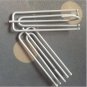 Stainless Iron Curtain 4 feet Anti-rust Curtain Hooks 1pc White Color Curtain Accessories