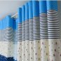 New Arrival Kitchen Curtains Blue Window Curtains For Living Room Floral Panel For Summer
