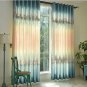 Printed Semi-shade Curtains For Living Room Gradient European Style Floral Window Curtain