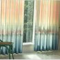 Printed Semi-shade Curtains For Living Room Gradient European Style Floral Window Curtain