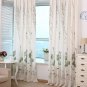 Lotus Printed Semi-shade Curtains For Living Room Classical Floral Screens Tulle Sheer Curtain