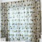 Rustic quality sheer curtain window screening customize voile tulle curtain floral design bedroom