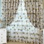 Rustic quality sheer curtain window screening customize voile tulle curtain floral design bedroom