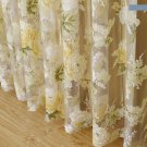 Floral Window Tulle Curtains for Living Room Bedroom Sheer Curtains for Kitchen