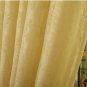 Yellow color tulle sheer curtain panel for bedroom living room window decoration