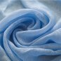 Blue color tulle sheer curtain for bedroom or living room window