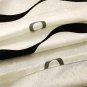 Modern stripe design cotton curtains blackout curtain drape white window curtain panel