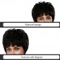 EMMOR Stylish Full Bangs Short Straight Capless Human Hair Wigs High Quality