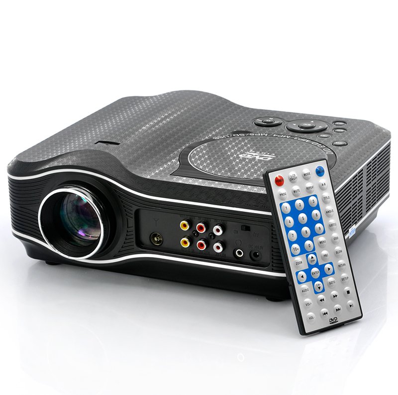 2100 Lumens DVD Projector with DVD Player Video Game Projector Beamer