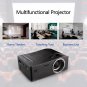 HD 1080P TFT LCD Home Mini Projector TV Multi-Media Player-Black AU Plug