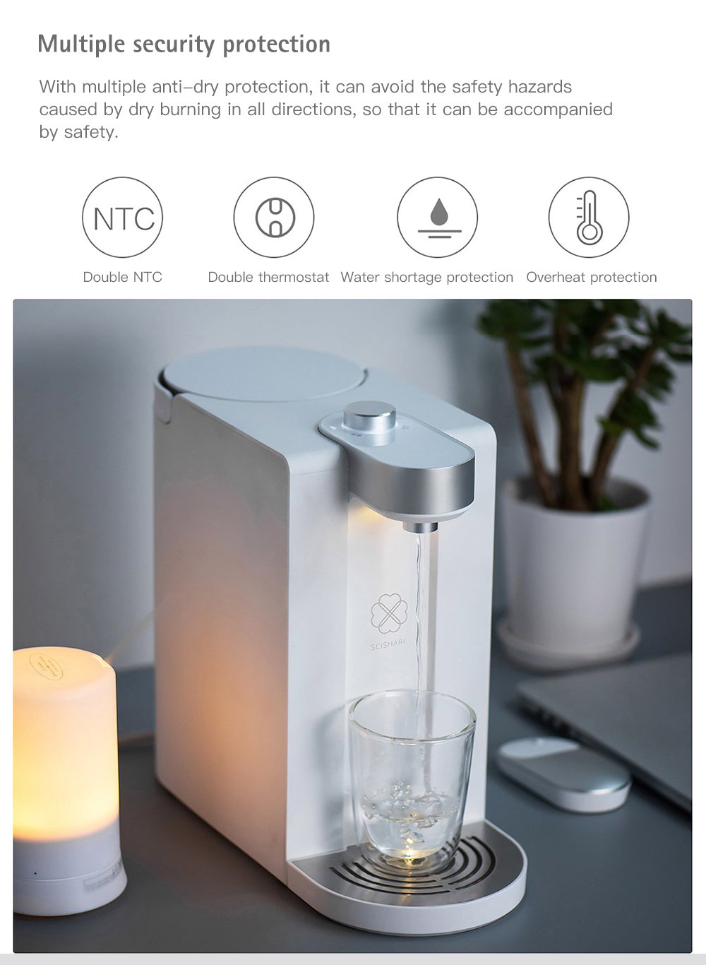 Xiaomi 1800ML Smart Water Dispenser (White)