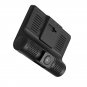 Car DVR Kit - 3 Cameras, G-Sensor, Loop Recording, Rear View Parking Cam, 4-Inch Display