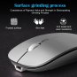 Ultra-thin Rechargeable Wireless Bluetooth Dual-mode Mouse (black)