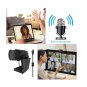 HD WebCam Built-In Sound-absorbing Mic and Manual Focus PC Camera (black)