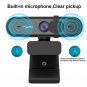 HXSJ 1080P HD Webcam with Mic Fast Autofocus Web Camera with Protective Cover