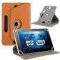 9-inch Universal 360 Degree Rotating Four Hook Leather Tablet Protection Case (Dark Blue)
